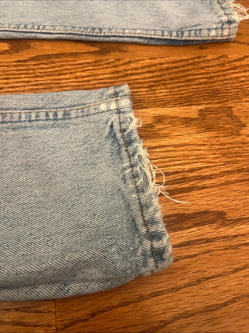 Levi Light Blue Distressed patched Jeans - Picture 9 of 10